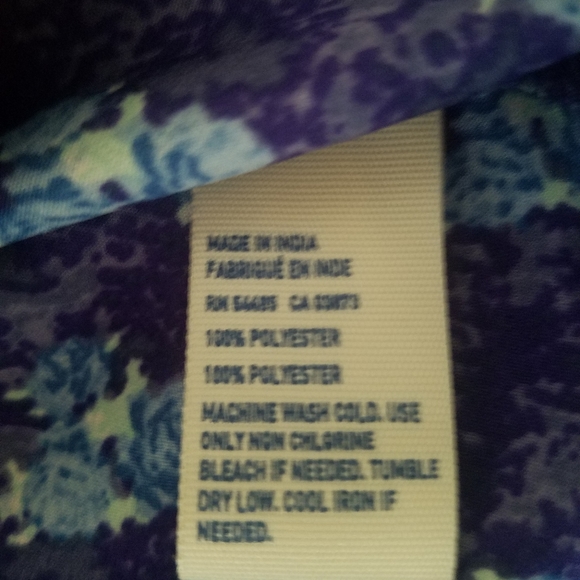 Purple Floral American Eagle sleeveless top - Picture 4 of 7